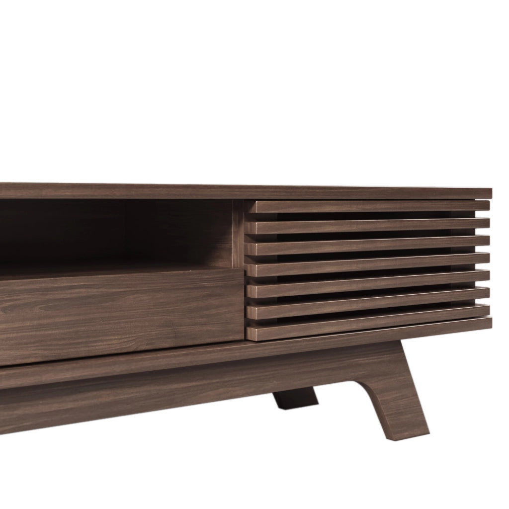 Mobile TV con Cassetto e 2 Ante ¨C MINIMAL ¨C Legno Vintage 150x35x44 cm