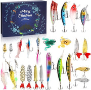 Calendario di Natale per Uomo 2025 - Calendario di Pesca - Calendario di Pesca per Uomo - Regali di Natale per Uomo - Adolescenti/Giovani - 24 alta qualità pezzi di pesca - Calendario di Pesca