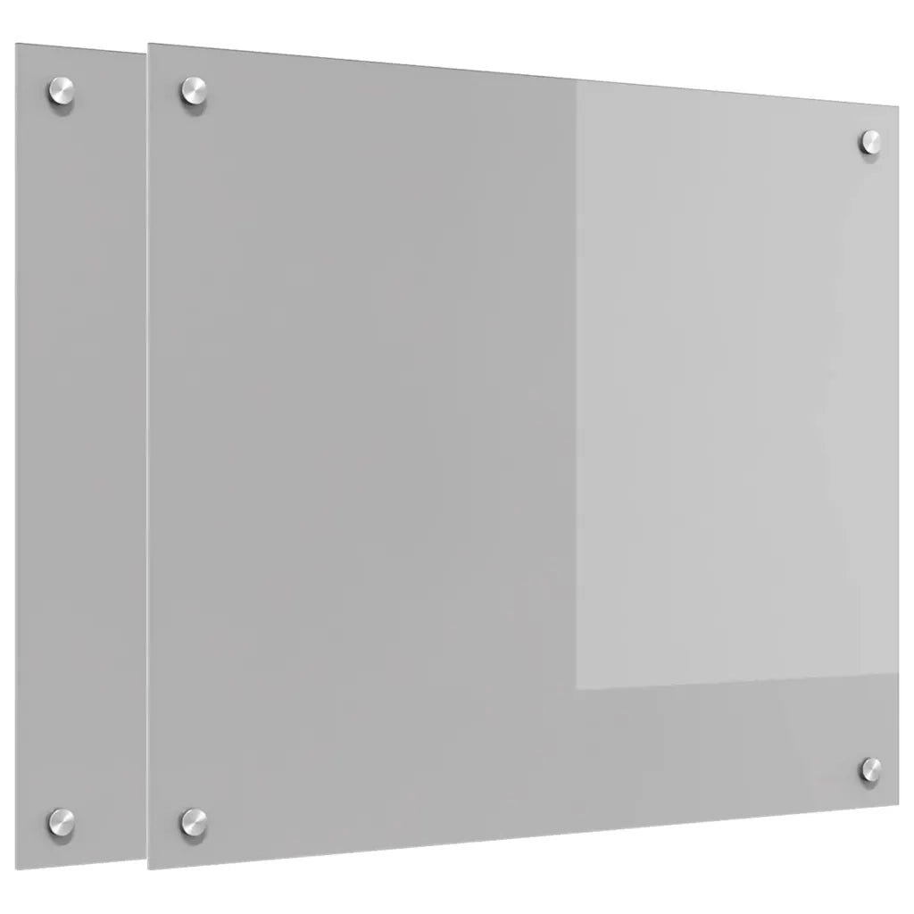 Schienale da cucina 2 pcs Grigio chiaro 70 x 60 cm 3415448