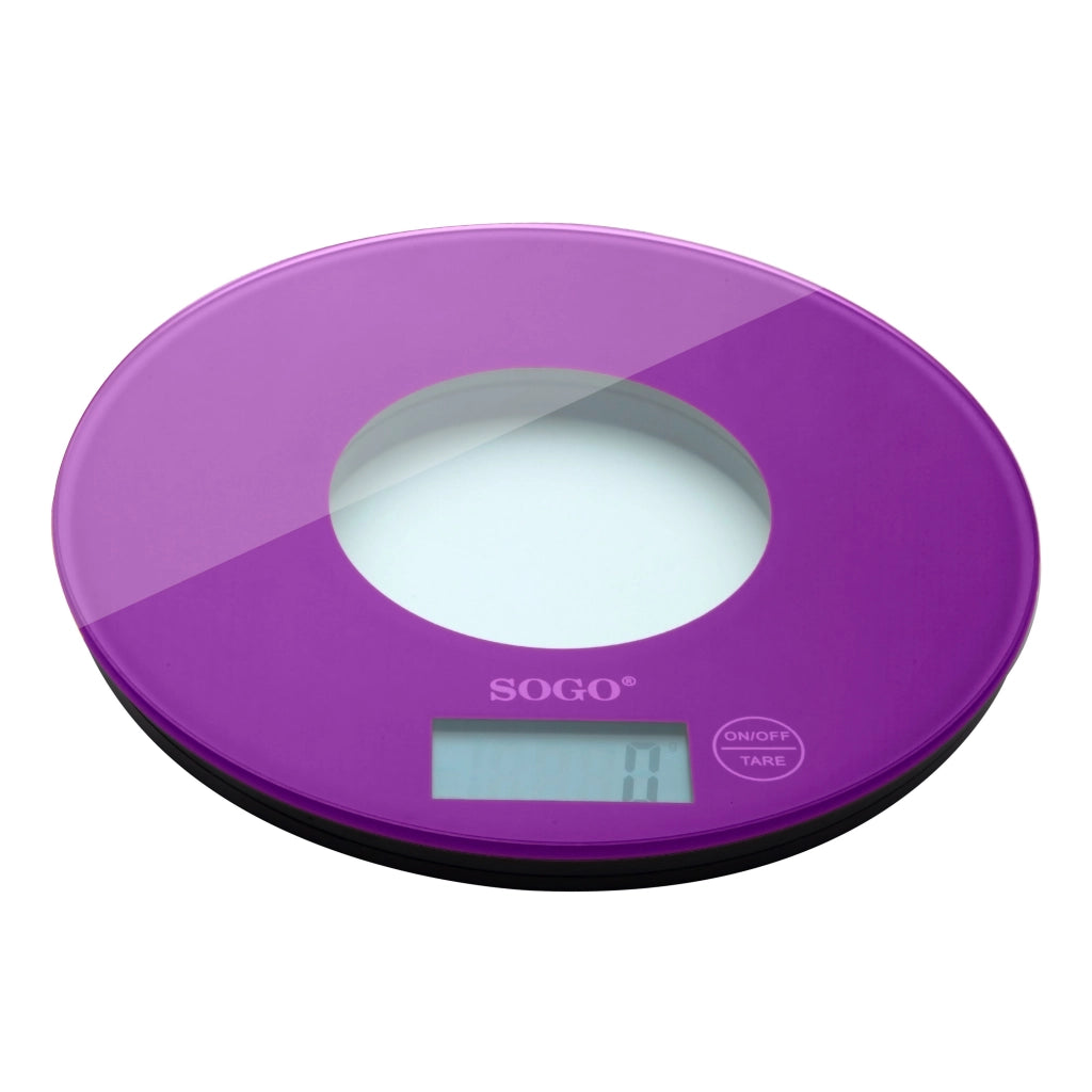 Bilancia da cucina digitale 5kg, display LCD 44x20mm, funzioni zero e tara, graduazione 1g, batterie litio incluse - SOGO
