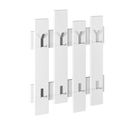 Appendiabiti da parete in legno "Wave" - 64 x 4 x 79 cm - Bianco