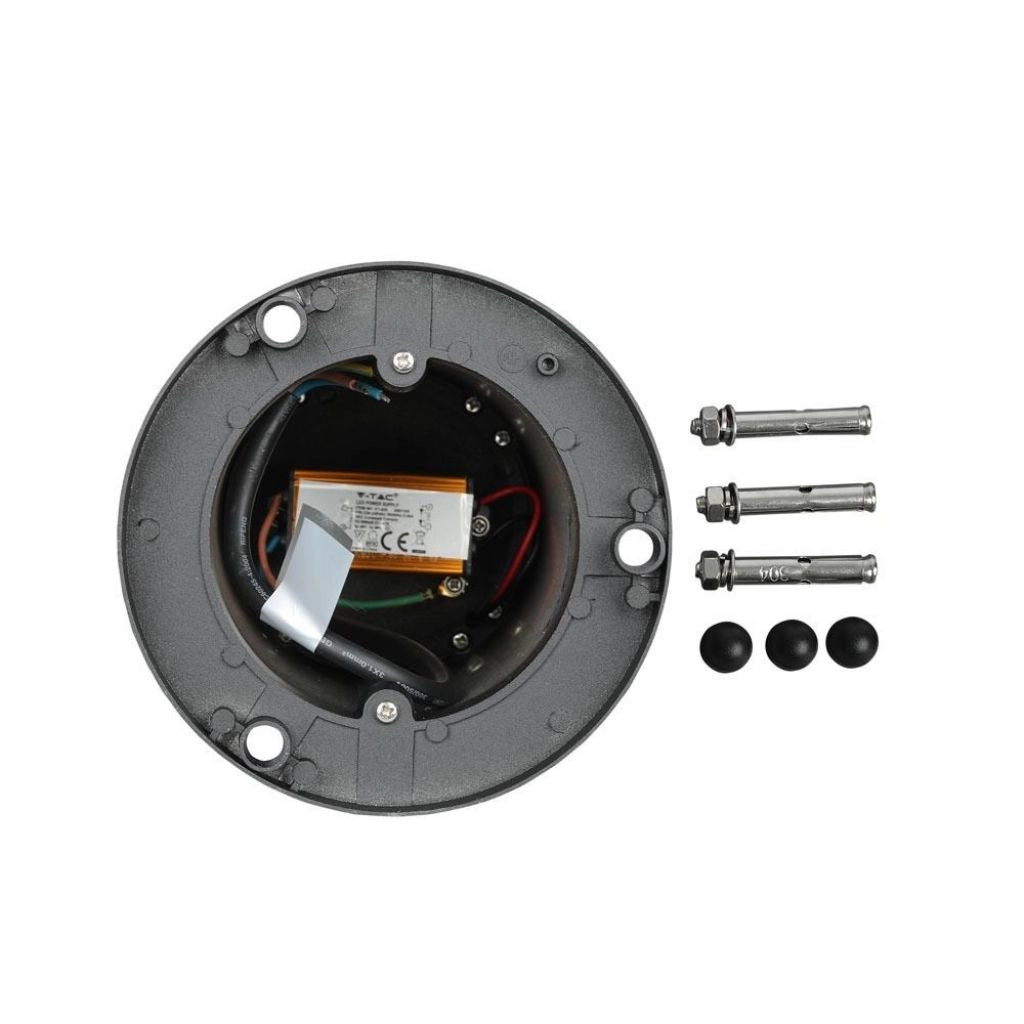 Lampada LED da Giardino Fissaggio a Terra LED COB 10W Colore Nero h:80cm 4000K IP65