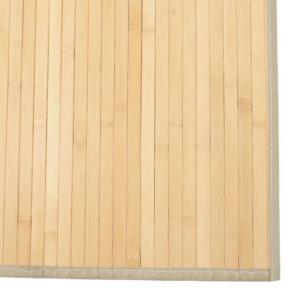 Tappeto Rettangolare Natura Chiaro 80x400 cm in BambÃ¹