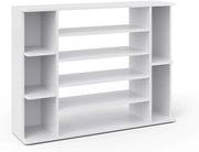 Scarpiera Levin, Bianco, 116.2 x 87.4 cm, per la conservazione delle scarpe con ripiani facilmente accessibili