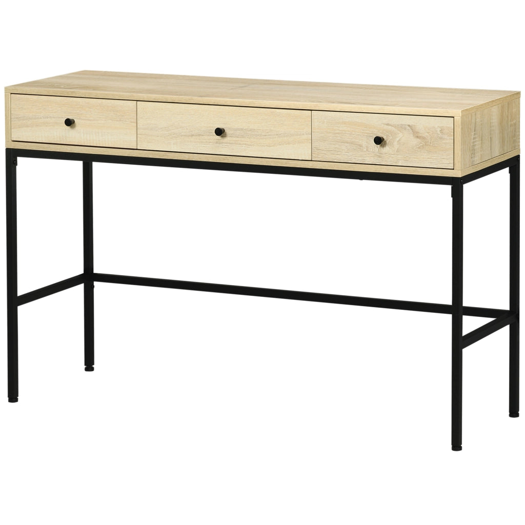 Consolle con cassetti ¨C zephmum ¨C effetto legno, stile industriale, 120x39.8x78 cm