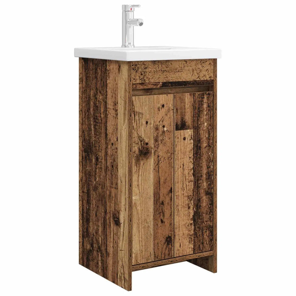 Mobile da bagno con lavabo Legno antico 42 x 40 x 84,5 cm 890774