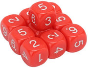 Set di Dadi di Plastica 20 pezzi - 6 facce - 16 mm - Angoli arrotondati - Duraturo - Educativo attraverso il Gioco - Dadi di Gioco
