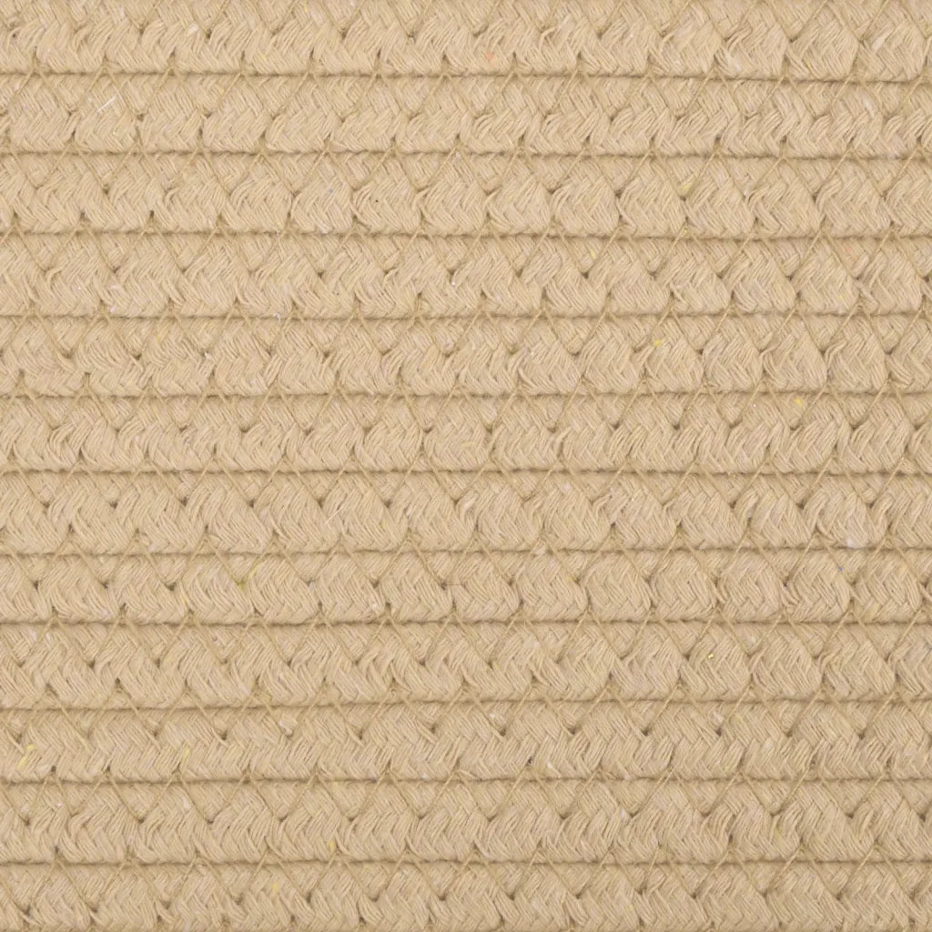Cestino Portaoggetti Beige e Bianco ?38x46 cm in Cotone CFW6659989