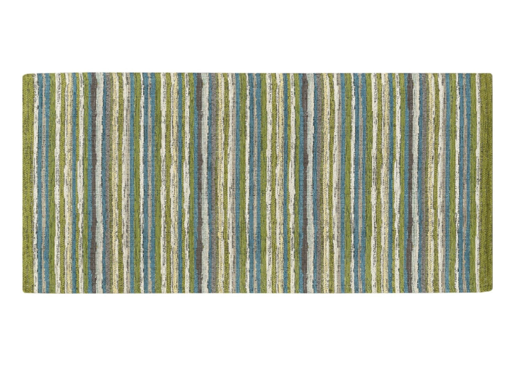 Tappeto Passatoia Cucina Corsia Retro Antiscivolo Disegno Laos By Suardi - 55x140 - Verde