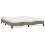 Letto matrimoniale | Letto per adulti | Giroletto senza Materasso Tortora 180x200 cm in Tessuto