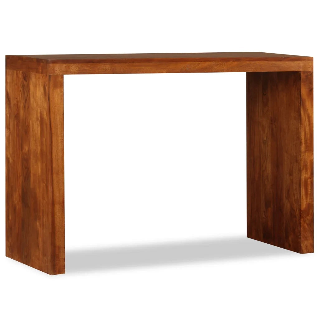 Tavolo Consolle in Legno Massello Finitura Ambra 110x40x76 cm 244671
