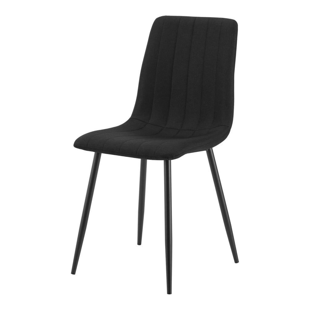 Set Elsern di 4 Sedie da Sala Pranzo Poltroncine Decorative - Nero [en.casa]