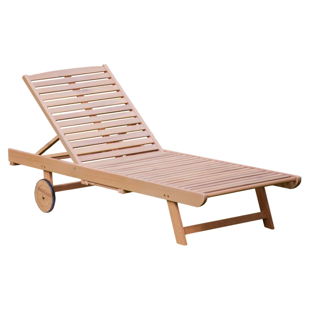 Lettino pieghevole in acacia KANAWA