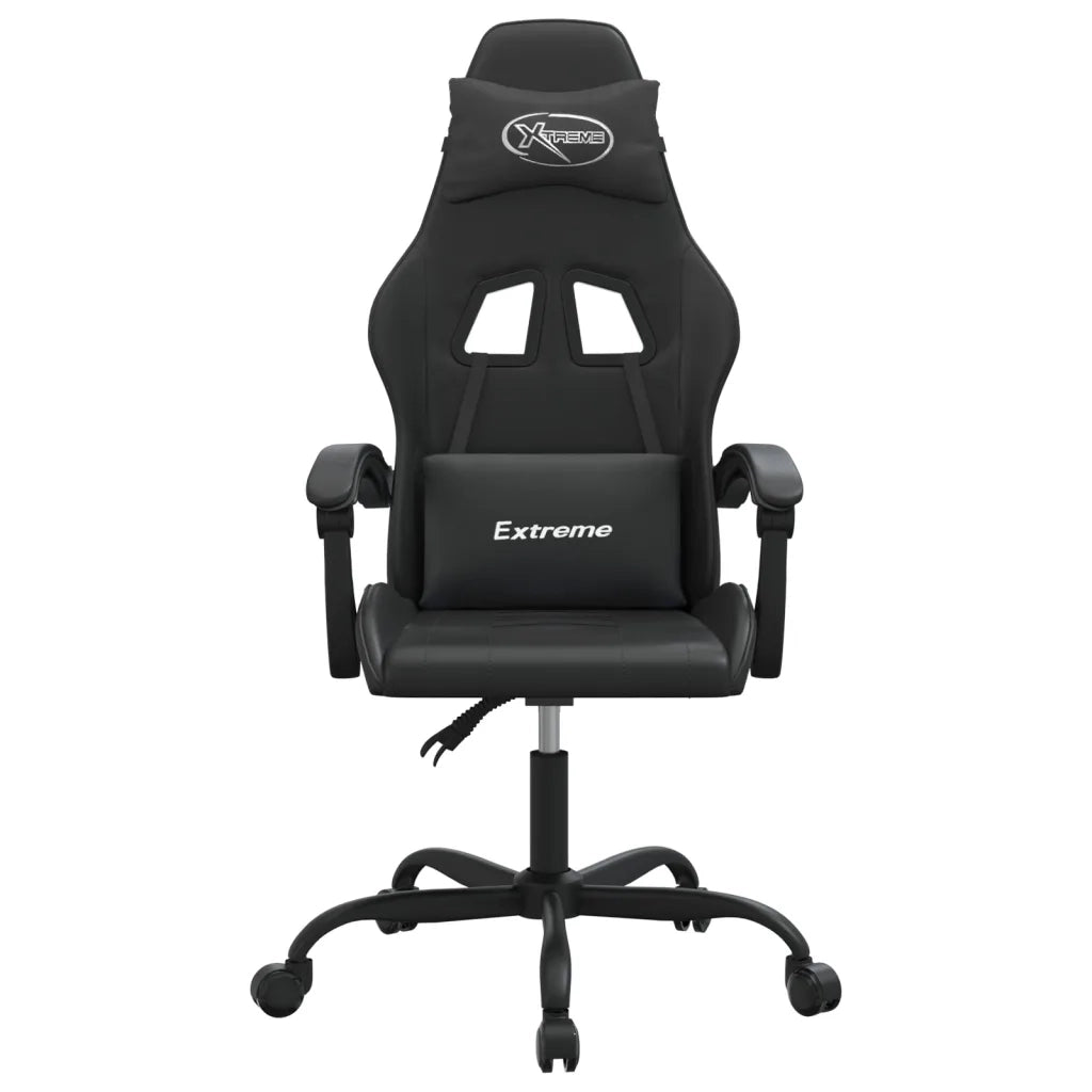 vidaXL Sedia da Gaming Nera in Similpelle