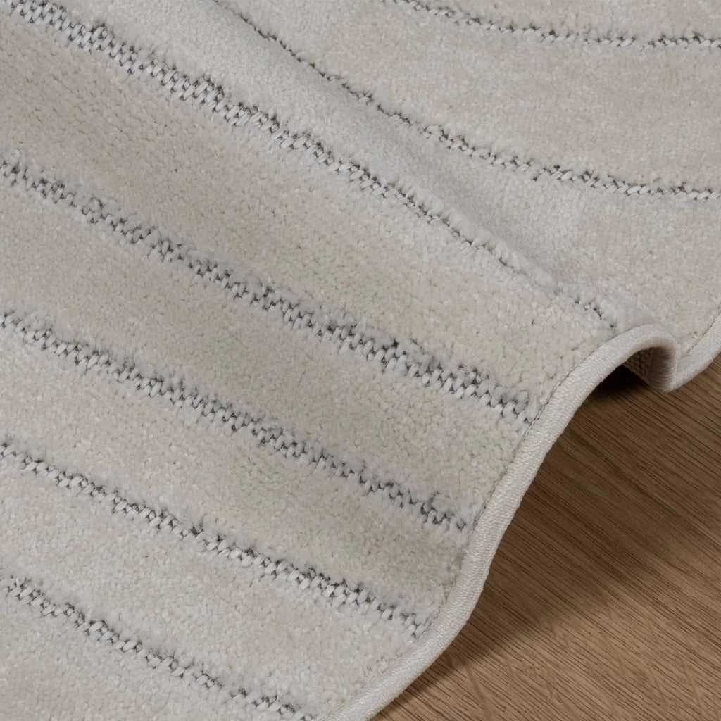 Tappeti per area Rotondo PALMERAS Crema Ø 160 CM Poliestere 42022633