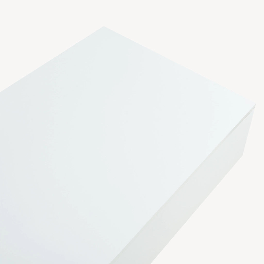 Tavolino Centrale da Salotto Lärketorp 115 x 55 x 31 cm - Bianco Lucido [en.casa]
