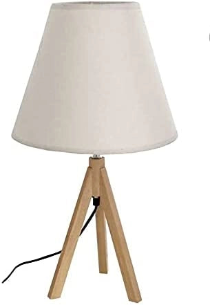 LAMPADA ORY TREPPIEDI IN COLORE BEIGE CON GAMBE IN LEGNO DA 20 X H53 CM