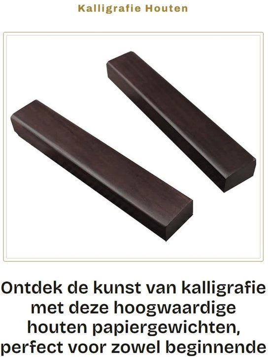Accessorio per calligrafia in legno - 2 pezzi - tenuta del foglio - superficie piana - robusto e liscio - supporto per foglio
