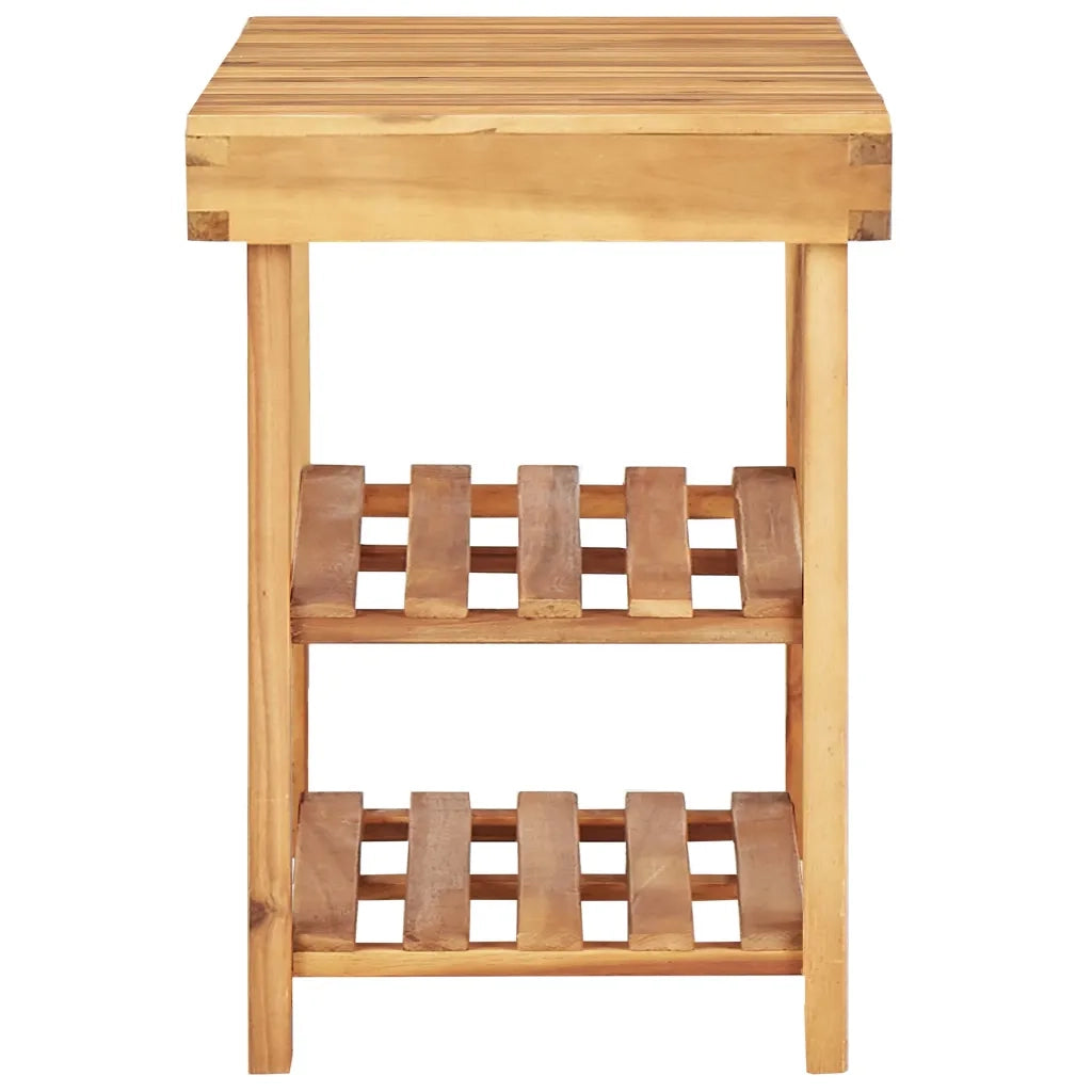 Scarpiera | Mobile per scarpe 90x32x46 cm in Legno Massello di Acacia