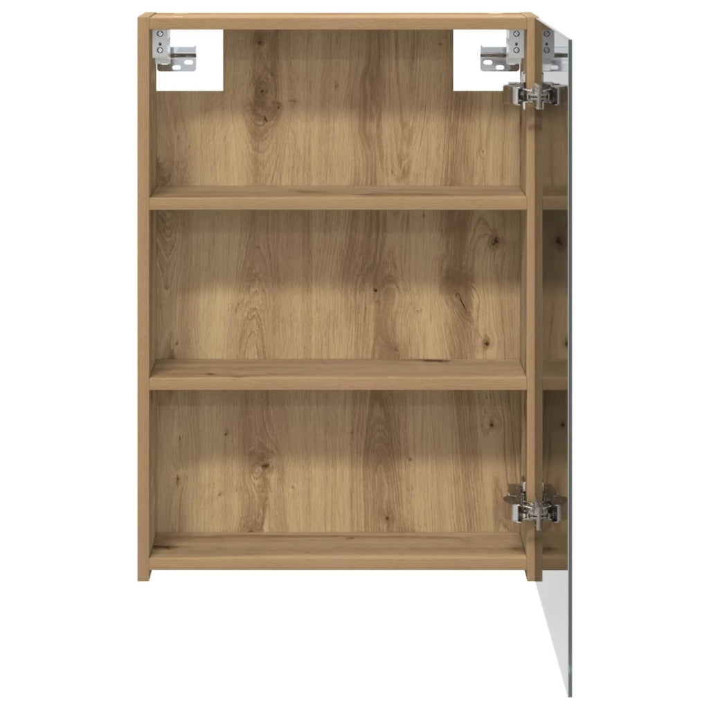 Mobiletto per specchio da bagno con porta Rovere Artigianale