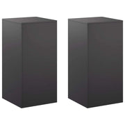 Supporto per piante 2 pcs Nero 40 x 40 x 80 cm Acciaio 8012545