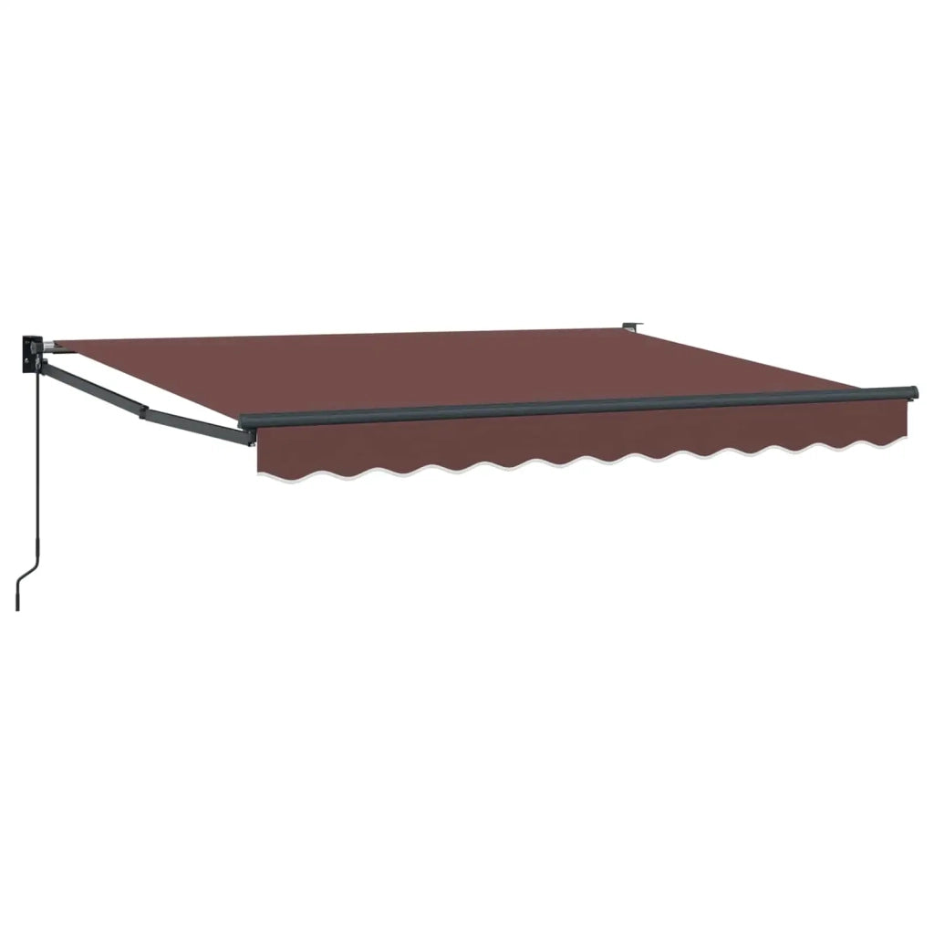 Tenda retrattile Marrone 2,5 x 2 m 100% Poliestere e Alluminio