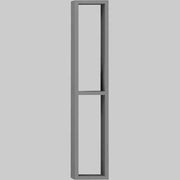 PENSILE D'ARREDO DOPPIO VANO  Grigio 15 x 80 cm     SAVINIDUE