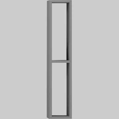PENSILE D'ARREDO DOPPIO VANO  Grigio 15 x 80 cm     SAVINIDUE