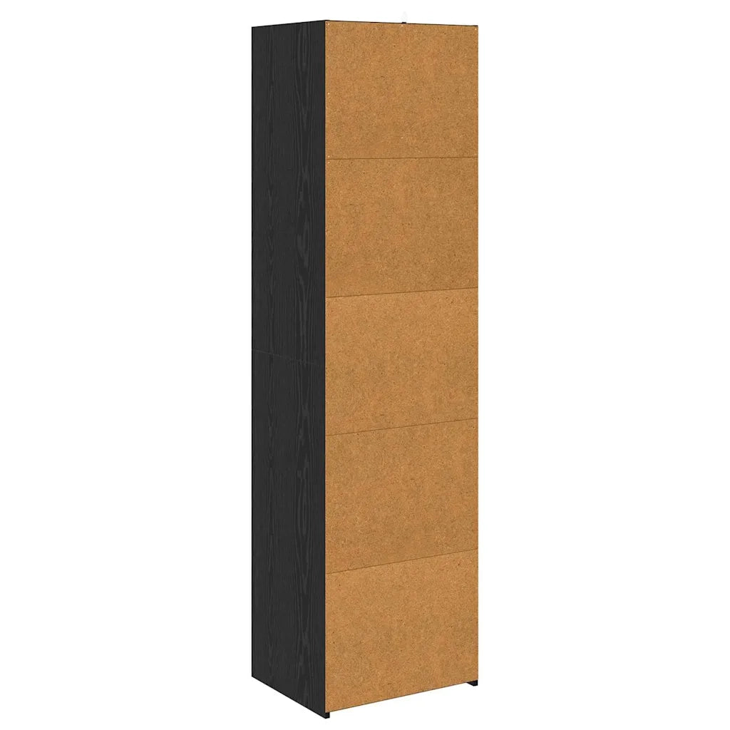 Armadietto Rovere Nero 50 x 41 x 185 cm Legno multistrato 3403212