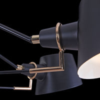 Lampadario Modern in Metallo Abigail Nero