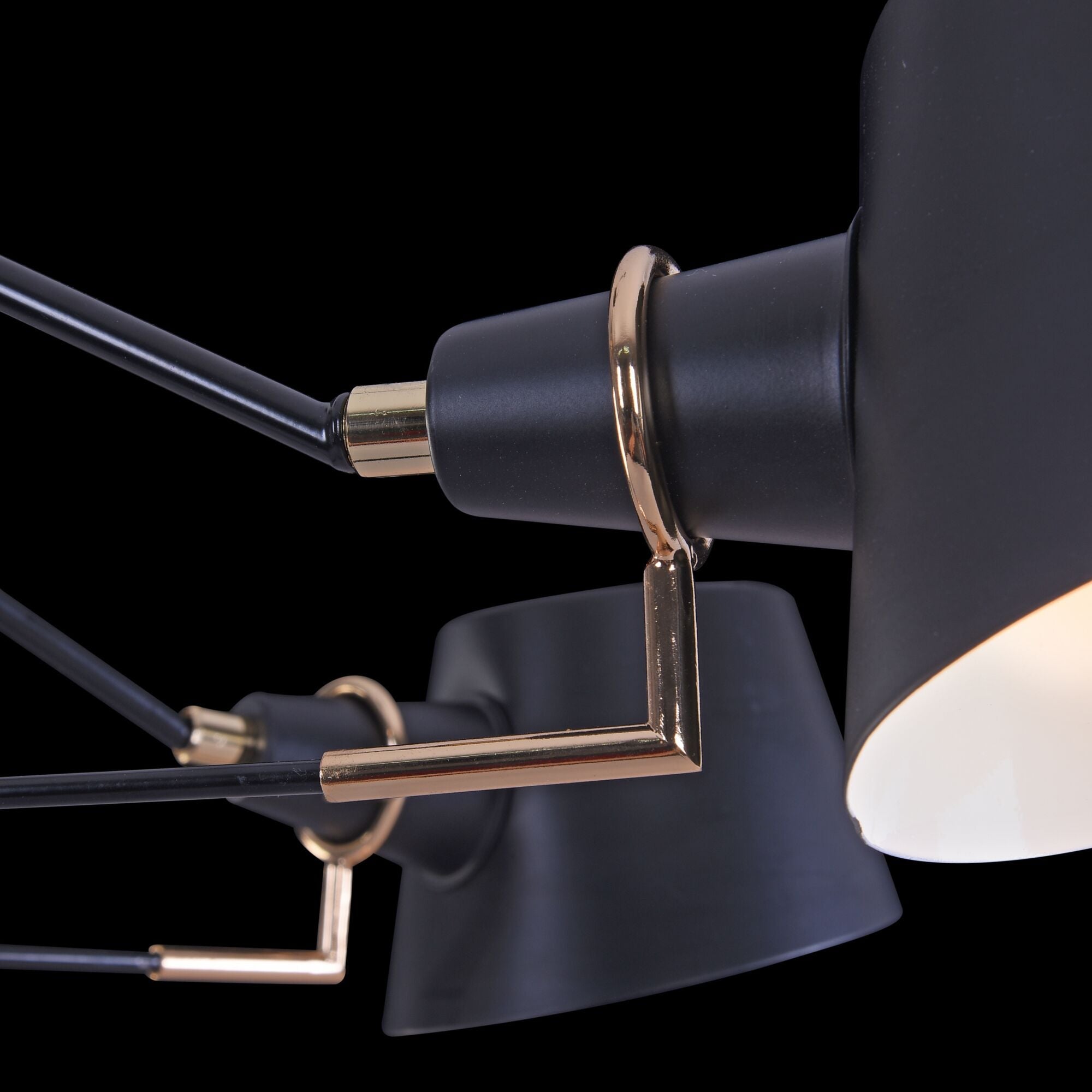 Lampadario Modern in Metallo Abigail Nero