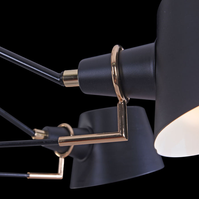 Lampadario Modern in Metallo Abigail Nero