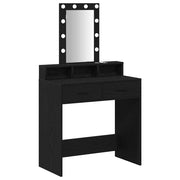 Toeletta | Tavolo da Trucco Nero 79 x 41 x 140 cm Legno multistrato