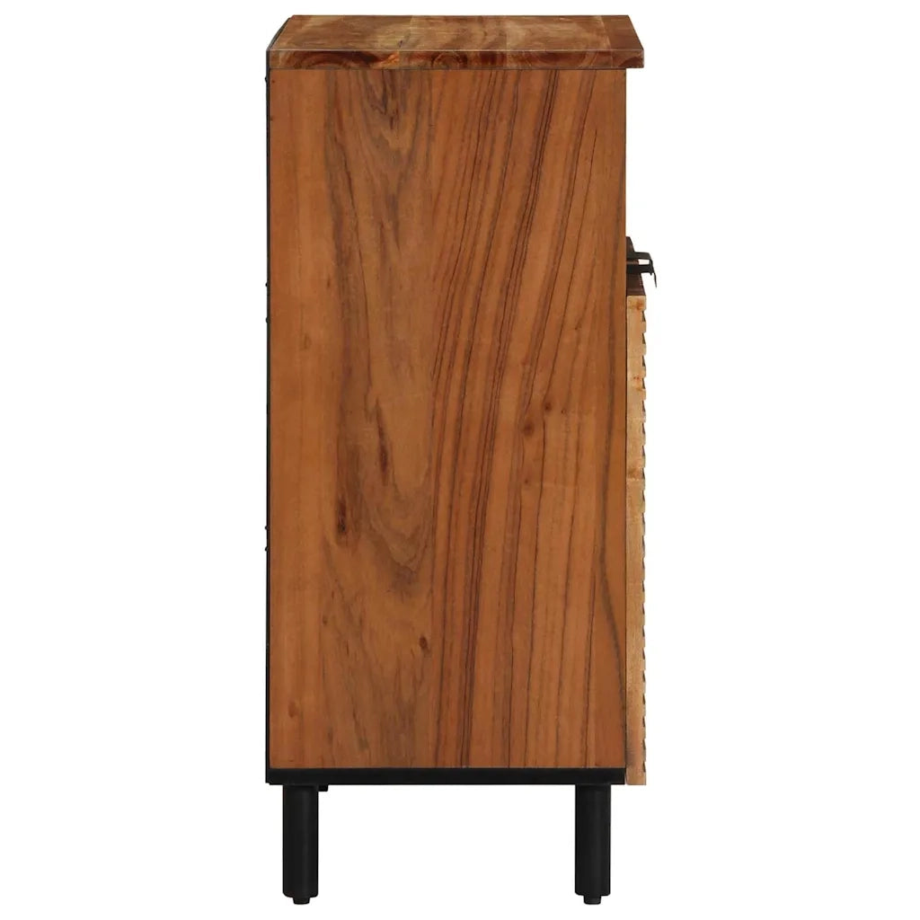 Credenza Naturale 60 x 33,5 x 75 cm Legno di Acacia Massello 4017781