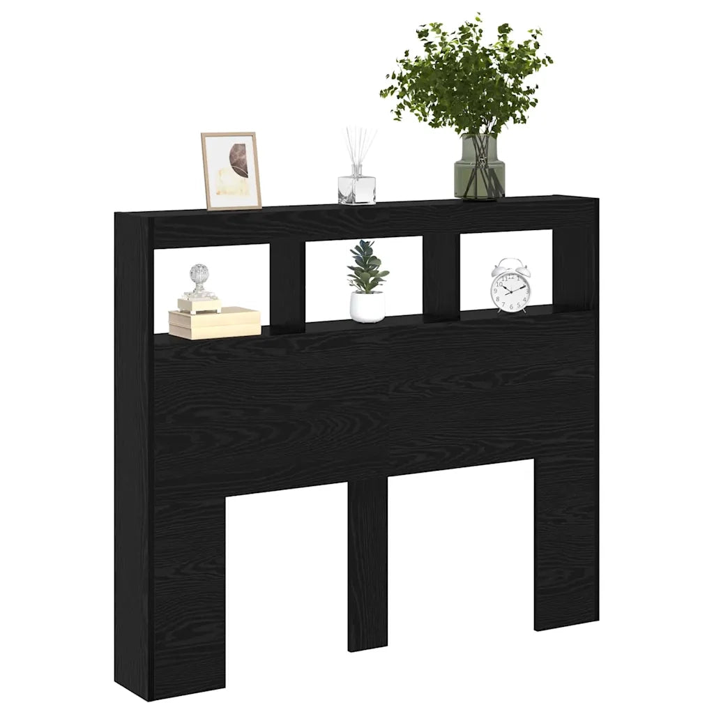 Testiera Rovere Nero 120 x 17 x 102 cm Legno multistrato 869113
