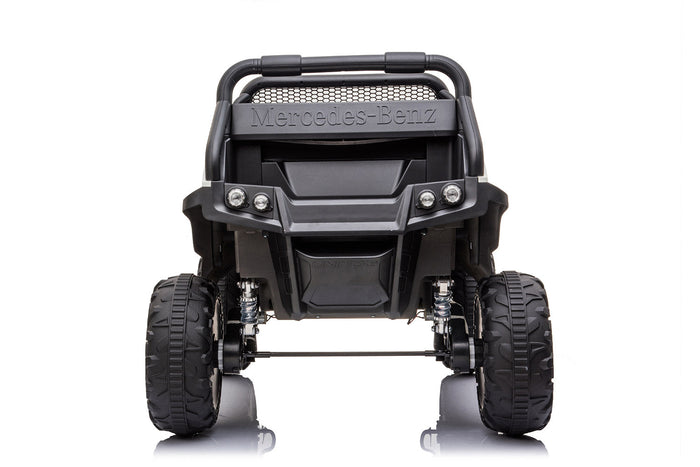 Macchina Elettrica per Bambini 12V con Licenza Mercedes Unimog Bianca