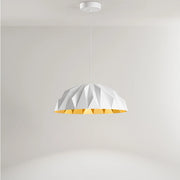 Sospensione Moderna Prisma Acrilico Bianco Oro Led 20W 3000K Ip20