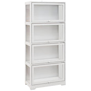 Libreria 4 Livelli con Ante ¨C zephmum ¨C 59x30x139 cm Bianco