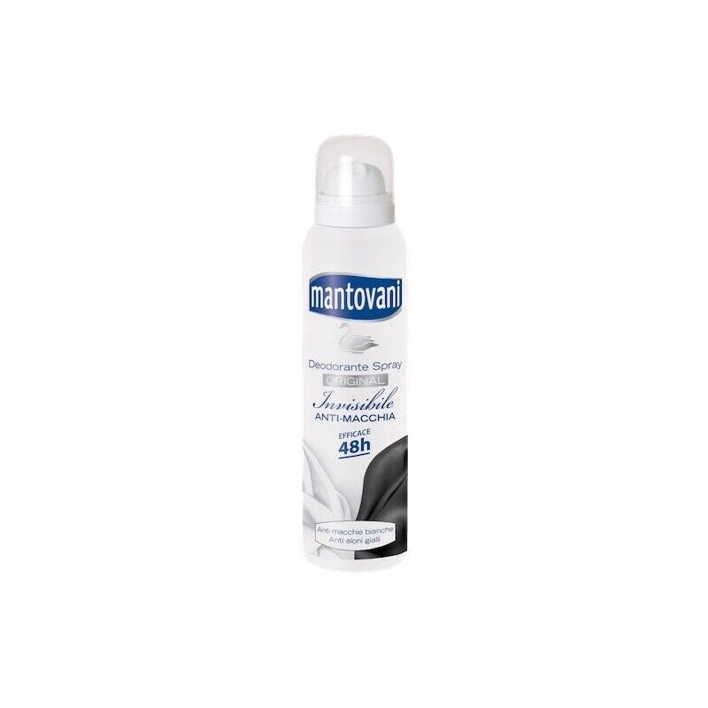 SET 3 CONFEZIONI MANTOVANI DEODORANTE SPRAY INVISIBLE ORIGINAL FORMATO DA 150 ML