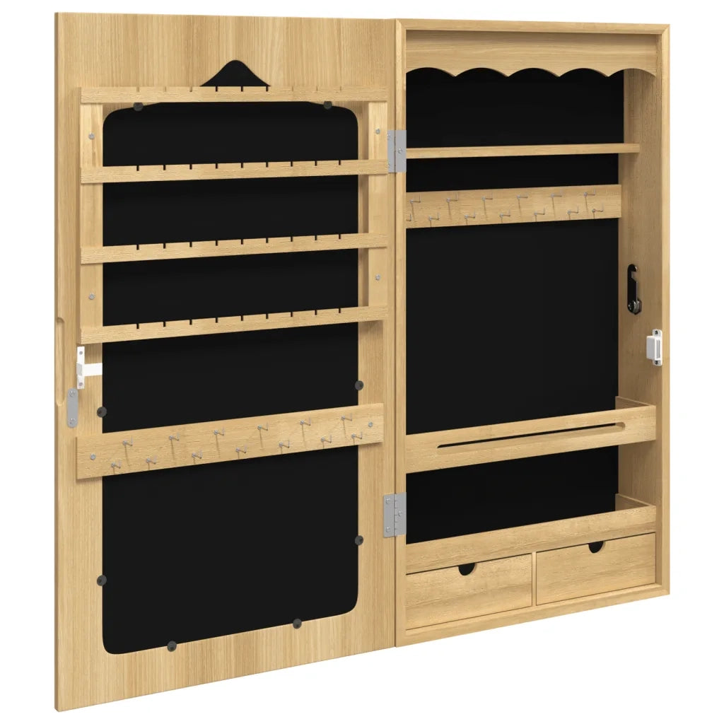 Armadio Portagioie con Specchio a Muro 37,5x10x67 cm CFW7565670