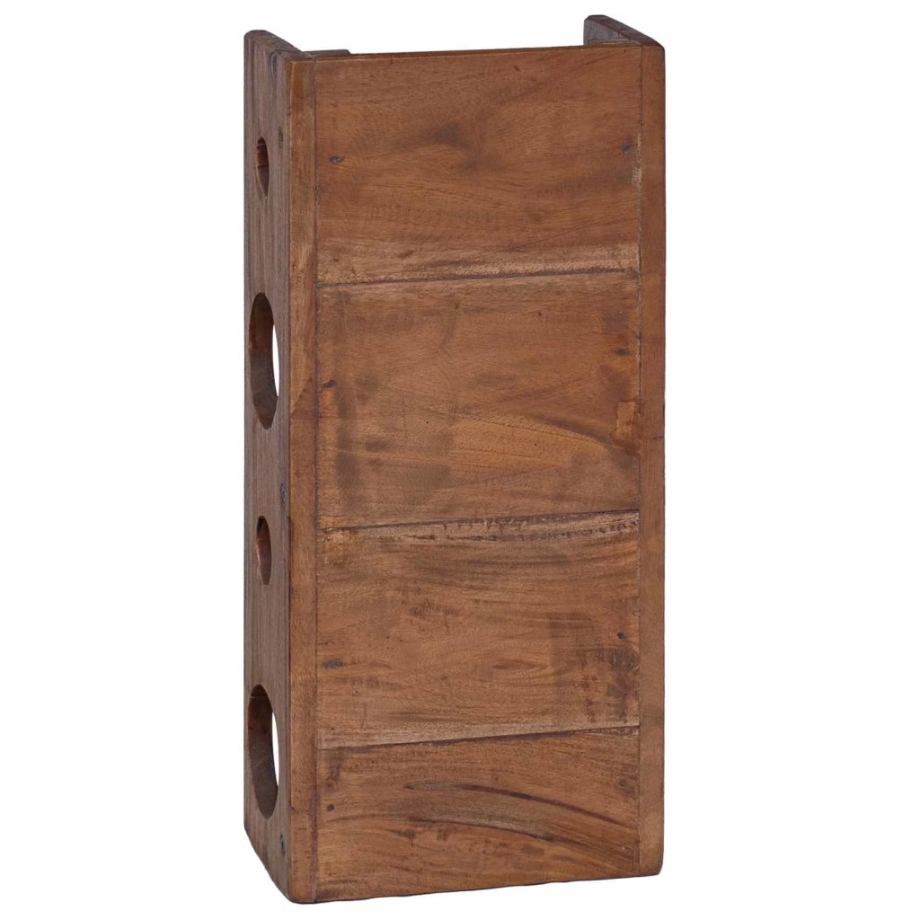 Scaffale Marrone 24 x 13 x 54 cm Legno di Mogano Massello CFW4163478
