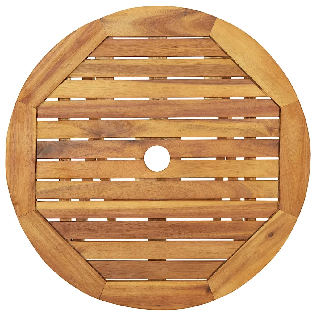 Set da Bistrot 3 pz Pieghevole in Legno Massello di Acacia 43381