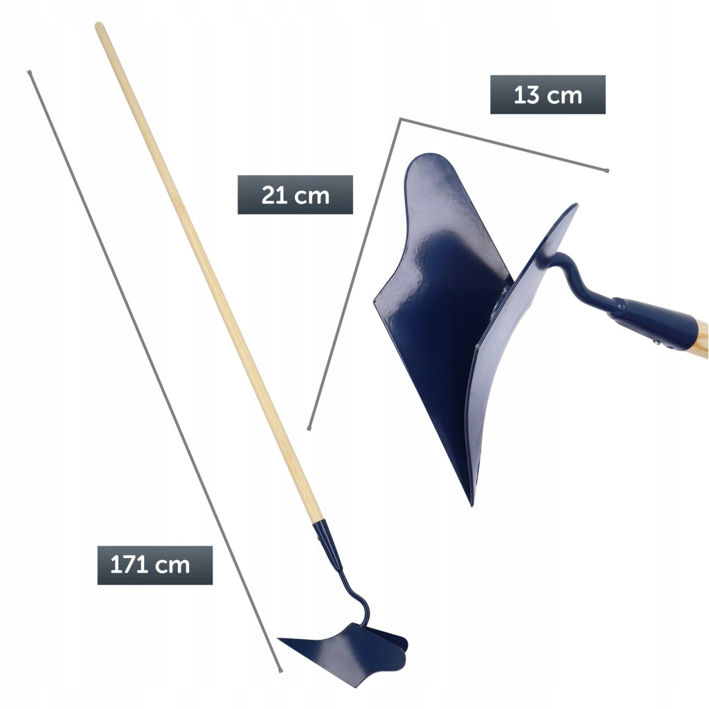 KADAX Ripper per patate manuale, piccolo aratro da giardino con vomere zigrinato da 170 cm