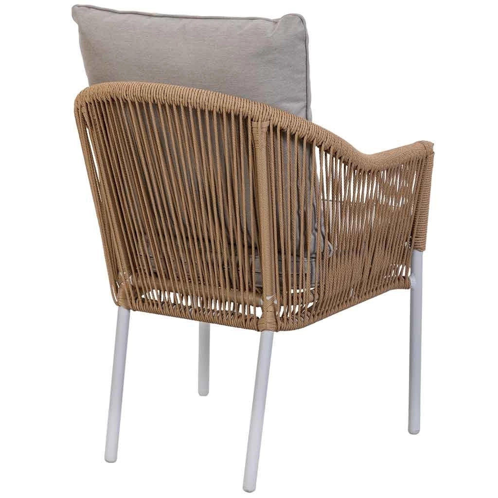 Set tavolo, divano e 2 poltrone beige 90x50x40, 58x65x84, 117x65x84