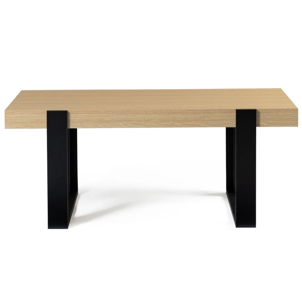 IDMarket - Tavolino in legno e nero PHOENIX