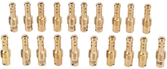 Carburatore Nozzle Pilot - 10 Pezzi Spray Lenti Lente - Alta Qualità - Sostituzione per VM/TM/TMX - Metallo - Facile da Installare - Spray Lento