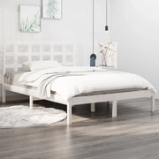 Giroletto-Struttura Letto Bianco in Legno Massello 120x200 cm 228804