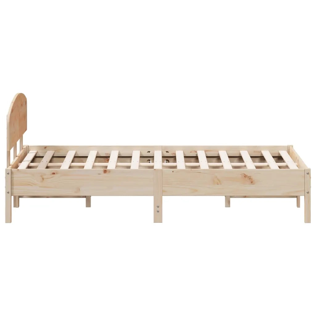 Giroletto senza Materasso-Struttura Letto 140x200 cm in Legno Massello di Pino 808863