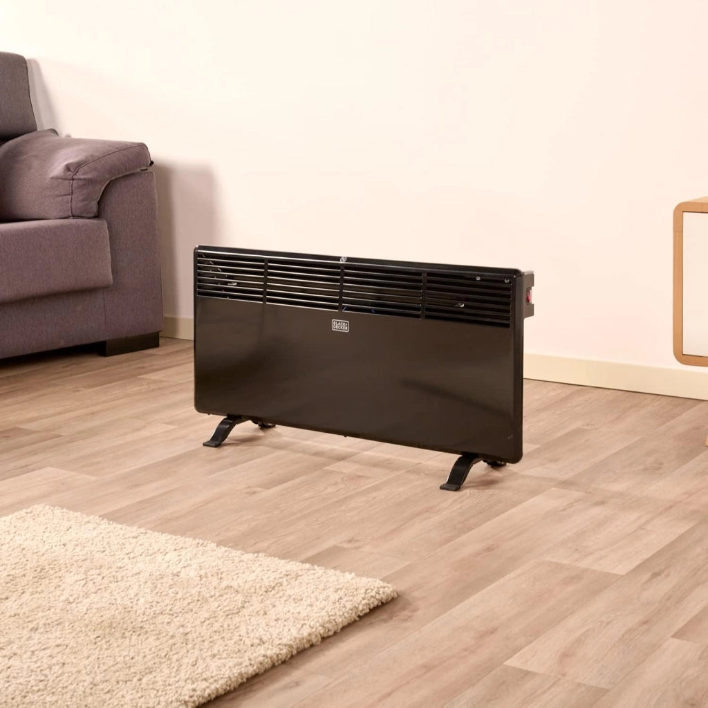 Black+decker bxcsh1800e termoconvettore, 1800 w, steel, nero, comandi digitali, spegnimento automatico