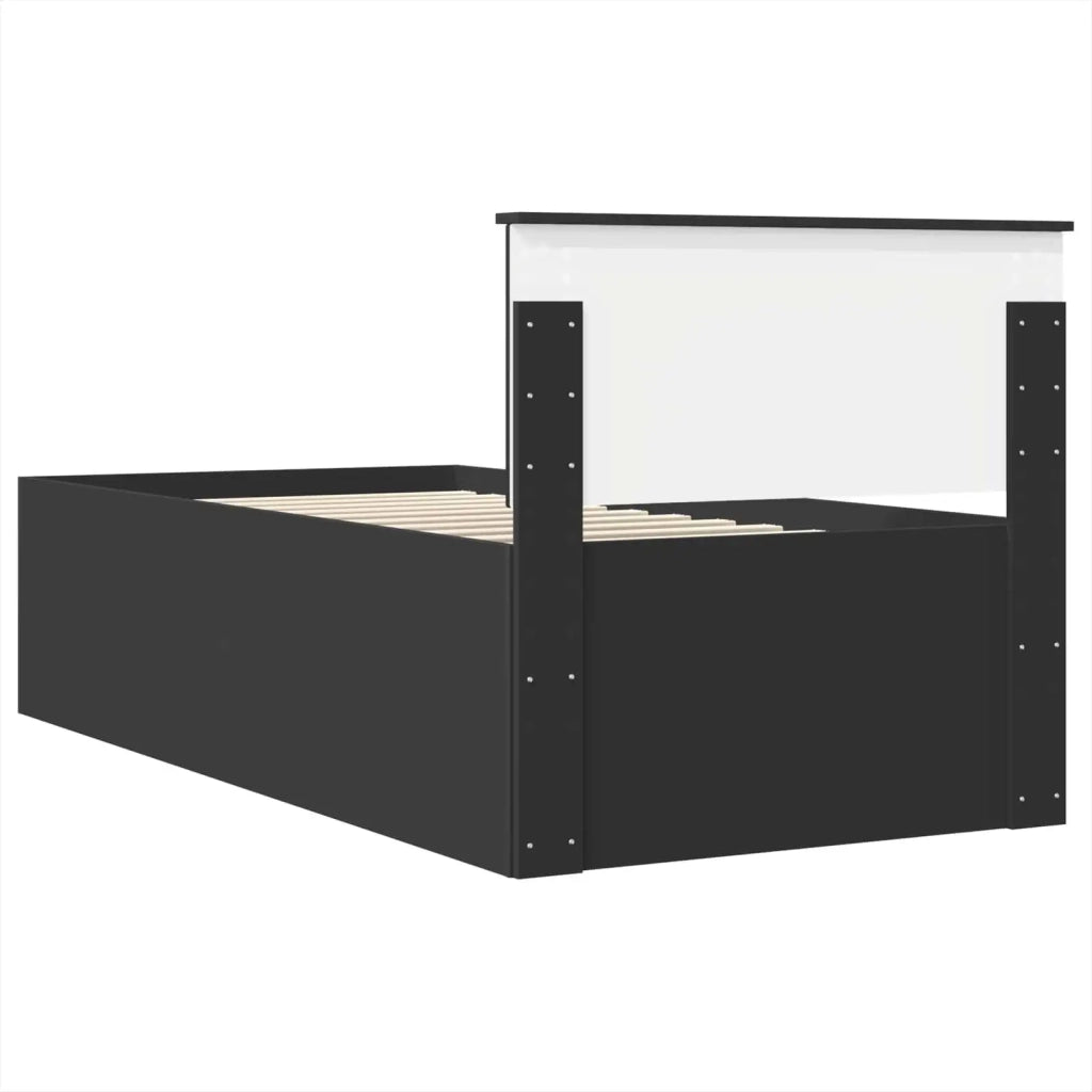 Struttura del letto Nero 75 x 190 cm Legno multistrato 3408628